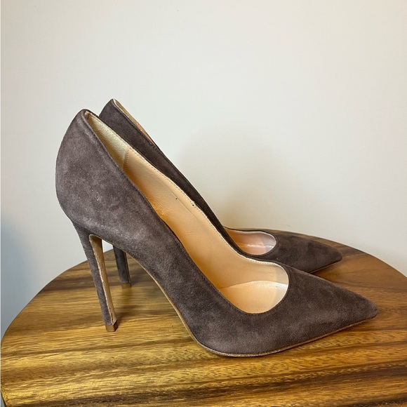 BROTHER VELLIES SUEDE NUDE PUMP IN LIGHT BROWN SIZE 7 - Picture 4 of 8